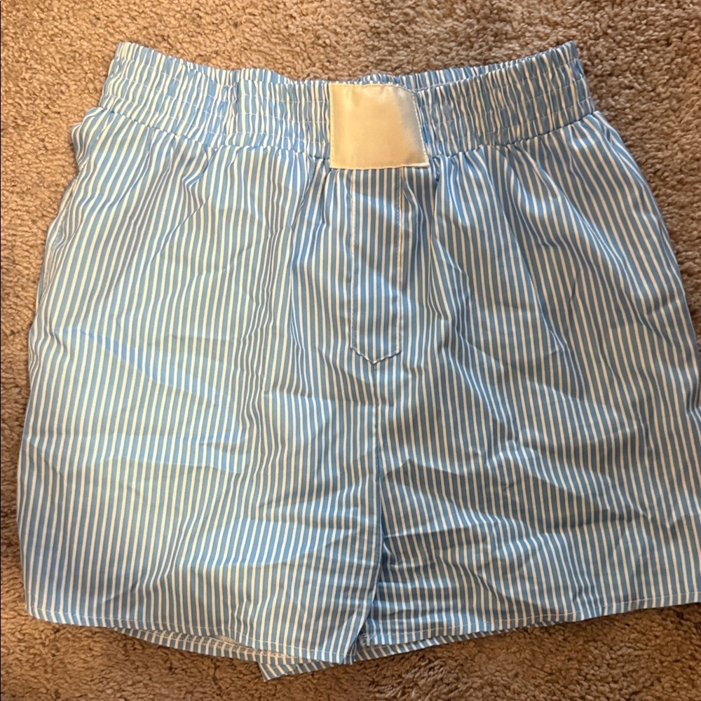 Blue Striped Men's Shorts